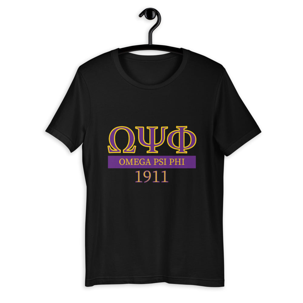 Omega Psi Phi  1911 Short-Sleeve Unisex T-Shirt