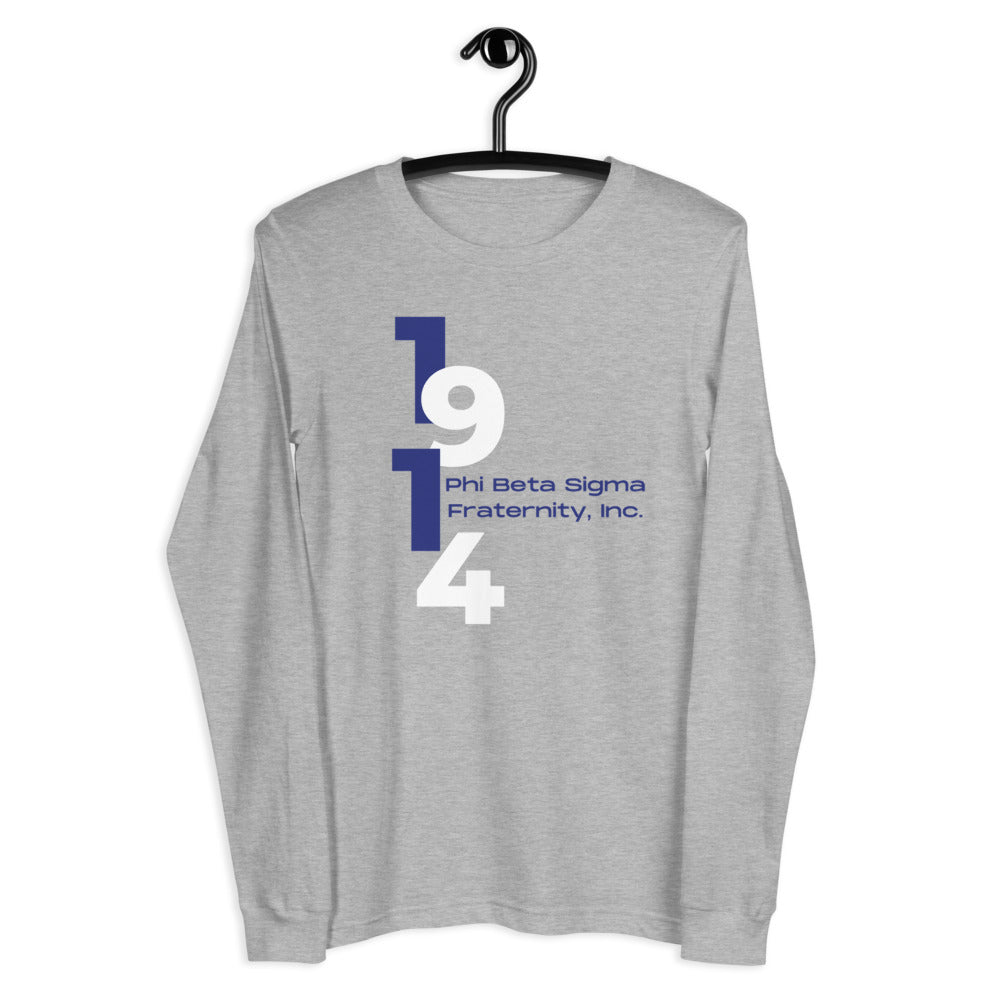 1914 Vertical Numbers Long Sleeve Tee